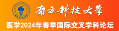 操逼vv网站南方科技大学医学2024年春季国际交叉学科论坛